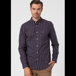 Lacoste Multi Color Plaid Button Down Shirt